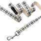 Parisian Pet 'Scottish Plaid' Collar, for Dogs & Cats, Adjustable Pet Collar, Stylish Plaid Dog Collar Khaki