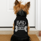 Parisian Pet 'Bad to da Bone' Dog Shirt – Trendy Slogan T-Shirt for Dogs & Cats, Black