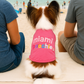 Parisian Pet 'Miami Poochie' Dog & Cat Shirt – Trendy Embroidered Vacation Dog T-Shirt, Comfortable & Machine Washable – Pink