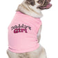 Parisian Pet 'Daddy's Girl' Pet Shirt - Dog Fashion Shirt for Dogs & Cats, Pink-Valentine's Day