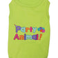 Parisian Pet 'Party Animal' Dog & Cat Shirt – Stylish Cotton T-Shirt, Embroidered Design, Machine Washable Pet Clothing – Light Green