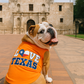 Parisian Pet 'Love Texas' Pet T-Shirt – Trendy Texas-Themed Outfit for Small Dogs & Cats, Orange
