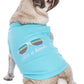 Parisian Pet 'Life's a Beach' Summer Dog T-Shirt – Comfortable Beach-Themed Pet Clothing for Dogs & Cats, Light Blue