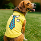 Parisian Pet 'Tie' Dog Shirt – Elegant Formal Attire for Dogs & Cats, Light Yellow