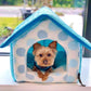 Parisian Pet 'Cotton Candy House' (S) for Dogs & Cats - Soft, Cozy, Durable, Washable Blue Pet House for Small Pets