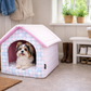 Parisian Pet 'Cotton Candy House' Gray (S) for Dogs & Cats - Cozy, Durable, Plush Pink Pet House for Small Pets, Washable Design