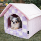 Parisian Pet 'Cotton Candy House' (S) for Dogs & Cats - Cozy, Durable, Lightweight Pink Pet House for Small Pets, Washable Design