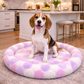 Parisian Pet 'Cotton Candy Mat' - Comfortable, Travel-Friendly, Luxury, Washable Pink Pet Mat for Medium Dogs & Cats