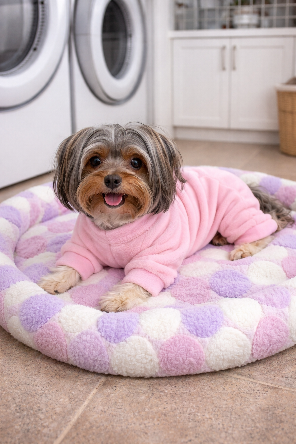 Parisian Pet 'Cotton Candy Mat' for Dogs & Cats - Soft, Durable, Lightweight, Washable Pink Mat for Small Pets, Perfect for Travel