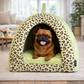 Parisian Pet 'Safari Cove' for Dogs & Cats - Durable, Comfortable, Washable Green Safari Pet Bed, Perfect for Small Pets