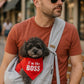Parisian Pet - 'Gray Sling Carrier' for Dogs & Cats - Hands-Free Pet Transport Solution