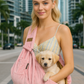 Parisian Pet 'Sling Carrier' for Dogs & Cats – Travel-Friendly, Stylish Pink Sling Carrier for Pets