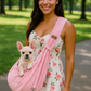 Parisian Pet 'Sling Carrier' for Dogs & Cats – Travel-Friendly, Stylish Pink Sling Carrier for Pets