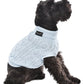 Parisian Pet 'Cable Knit Sweater' - Warm & Stylish Pet Sweater in Powder Blue for Dogs & Cats