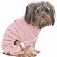 Parisian Pet 'Velour Pajama Blush' for Dogs & Cats, Soft Pet Sleepwear, Luxury Dog Pajamas, Blush Pink-Valentine's Day
