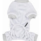 Parisian Pet 'Velour Pajama Cloud Gray' for Dogs & Cats, Comfortable Pet Pajama Set, Cozy Dog Sleepwear, Gray