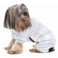 Parisian Pet 'Velour Pajama Cloud Gray' for Dogs & Cats, Comfortable Pet Pajama Set, Cozy Dog Sleepwear, Gray