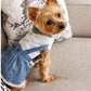 Parisian Pet 'Chambray Overall Dress' for Dogs and Cats, Designer Denim, Lightweight Summer Outfit, Blue