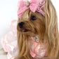 Parisian Pet 'Ballerina Dress' Dog & Cat Shirt – Unique Floral Pet Dress, Perfect for Summer - Pink and White Stripes-Valentine's Day