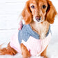 Parisian Pet 'Fancy Flower Quilted Jacket' for Dogs & Cats, Warm Pet Outerwear, Quilted Floral Dog Jacket - Valentine's Day