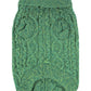 Parisian Pet 'Cable Knit Sweater' - Warm & Stylish Pet Sweater in Green for Dogs & Cats