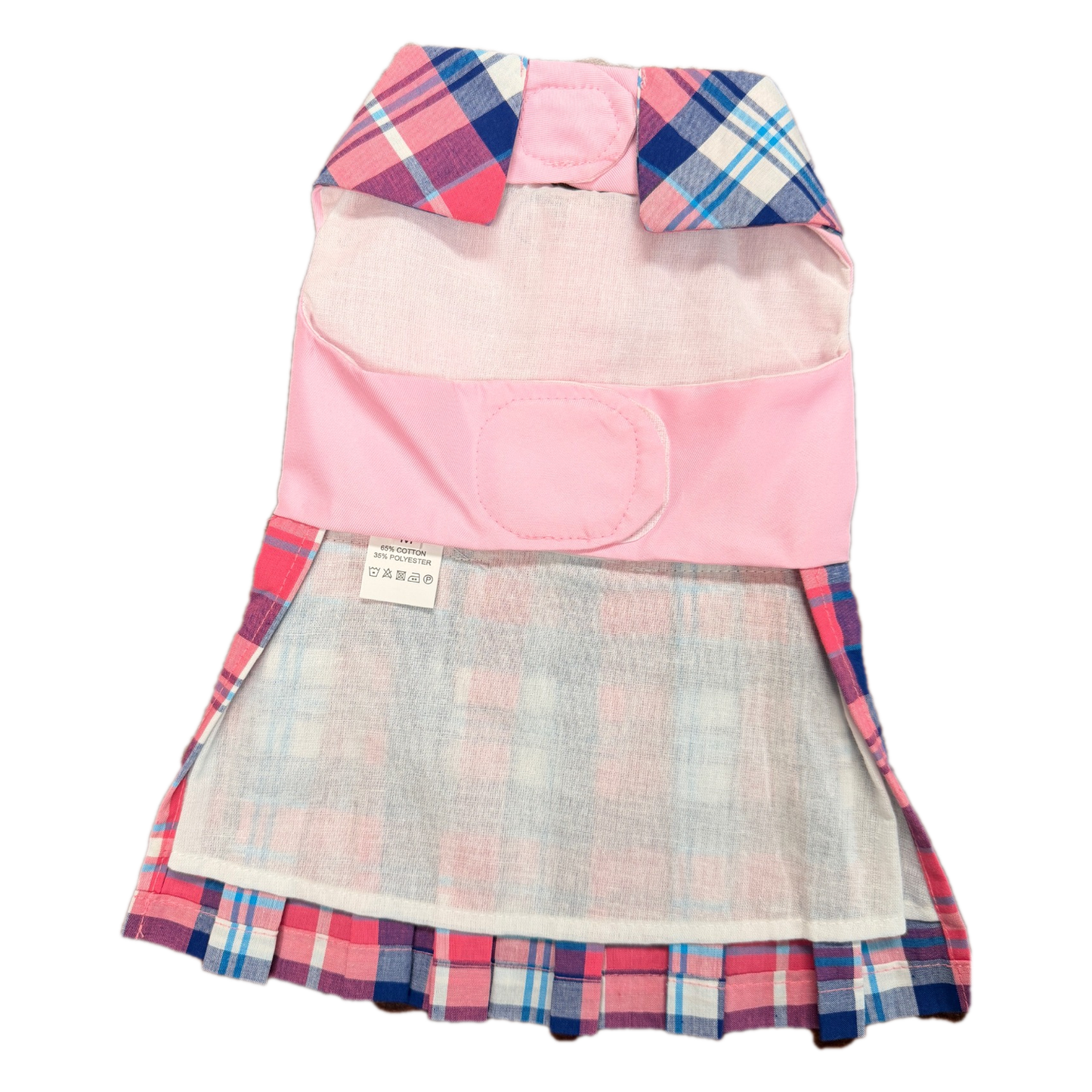 Parisian Pet ‘Plaid Royal Pleated Dress’ for Dogs & Cats Pink