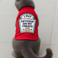 Parisian Pet 'Ketchup Licker' Halloween Dog Costume - Fun Red Outfit for Dogs & Cats