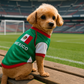Parisian Pet 'Team Mexico' Dog & Cat T-Shirt – Patriotic Dog Shirt, Perfect for Soccer Fans – Red, White, Green