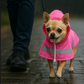 Parisian Pet 'Pink Raincoat' for Dogs & Cats, Waterproof Dog Raincoat, Designer Pet Coat, Pink