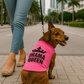 Parisian Pet 'Drama Queen' Embroidered Dog & Cat Shirt - Trendy Pet Apparel, Pink