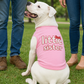 Parisian Pet 'Little Sister' Pet Shirt - Cute Dog Fashion Shirt for Dogs & Cats, Pink