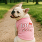 Parisian Pet 'Little Sister' Pet Shirt - Cute Dog Fashion Shirt for Dogs & Cats, Pink