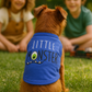 Parisian Pet 'Little Monster' Embroidered Dog & Cat Shirt - Funny Pet Apparel, Blue