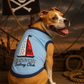 Parisian Pet 'Sailing Club' Dog Shirt – Nautical Embroidered Pet Apparel for Dogs & Cats, Light Blue