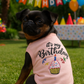 Parisian Pet 'Birthday Girl' Dog Shirt – Trendy and Breathable Party Outfit for Small Dogs & Cats, Pink
