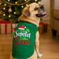 Parisian Pet 'Dear Santa Define Good' Dog Christmas T-Shirt - Festive Pet Shirt for Cats & Dogs, Green