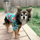 Parisian Pet 'Hawaiian Camp' Dog & Cat Shirt – Lightweight Cotton, Stylish Vacation Pet Apparel – Blue