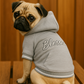 Parisian Pet 'Blessed Hoodie' in Gray - Trendy Pet Hoodie for Dogs & Cats, Perfect for Fall & Winter
