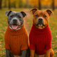 Parisian Pet 'Cable Knit Sweater' - Warm & Stylish Pet Sweater in Terracotta for Dogs & Cats