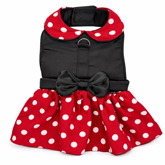 Parisian Pet ‘Polka Dot Dog Dress’ Cute Outfit for Dogs & Cats Red