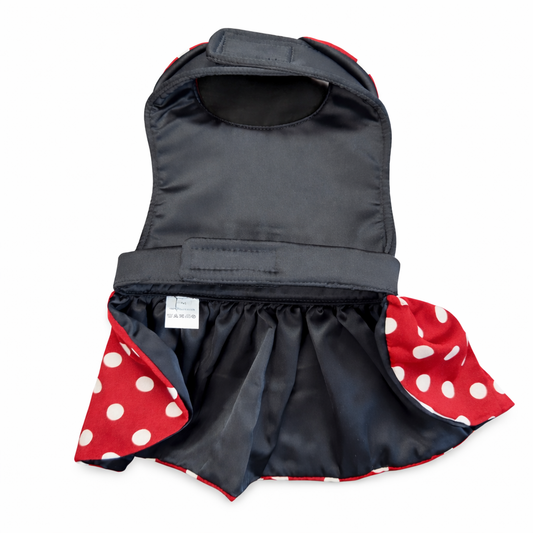 Parisian Pet ‘Polka Dot Dog Dress’ Cute Outfit for Dogs & Cats Red