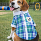 Parisian Pet ‘Plaid Pet Outfit’ Comfortable Dog & Cat Shirt Blue