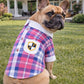 Parisian Pet ‘Plaid Dog Shirt’ Stylish Outfit for Dogs & Cats Pink