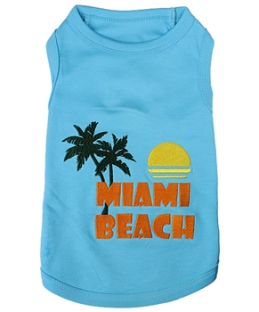 Miami Beach Dog Shirt -T-Shirts - ParisianPet.com
